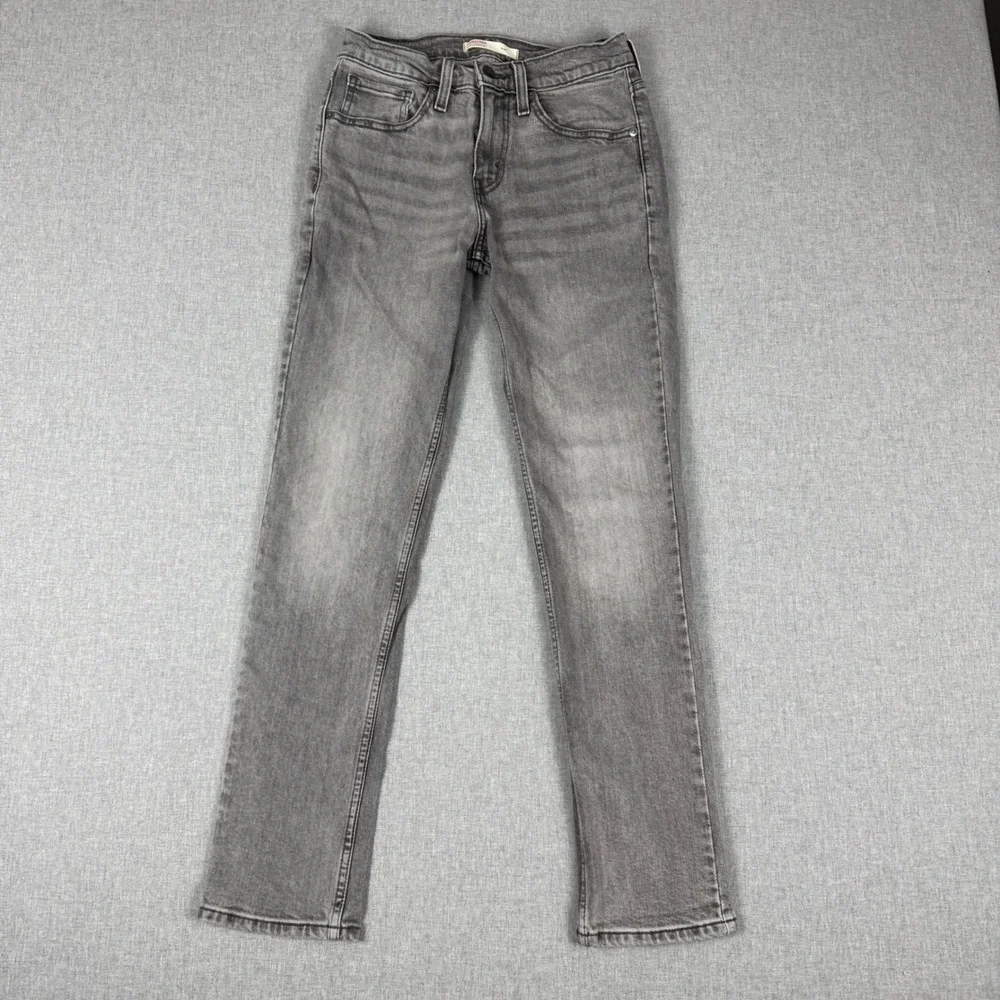 Signature by Levi Strauss & Co Mens Grey Slim Fit Jeans W28 L30 Casual Denim